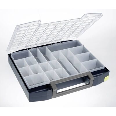 raaco Boxxser 80 8x8-18 Valigetta Per Minuteria (l X A X P) 465 X 78 X 401 Mm Scomparti: 18 Contenuto 1 Pz. - raaco Boxxser 80 8x8-18 Valigetta Per Minuteria (l X A X P) 465 X 78 X 401 Mm Scomparti: 18 Contenuto 1 Pz. -