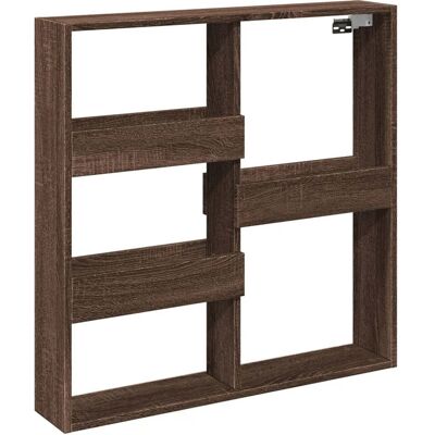 HELLOSHOP26 Armadio A Parete Pensile Salvaspazio Pratico Portaoggetti 80 X 15 X 80 Cm In Legno Multistrato Marrone 020050526 HELLOSHOP26 Armadio A Parete Pensile Salvaspazio Pratico Portaoggetti 80 X 15 X 80 Cm In Legno Multistrato Marrone 020050526
