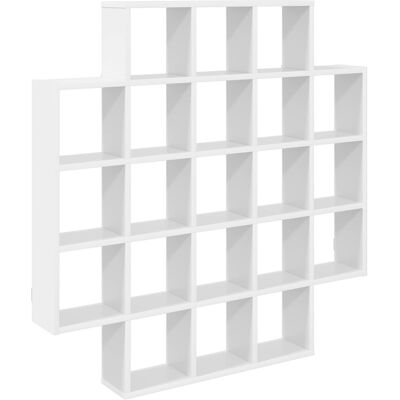 VIDAXL Scaffale Da Parete Bianco 100 X 13 X 100 Cm VIDAXL Scaffale Da Parete Bianco 100 X 13 X 100 Cm