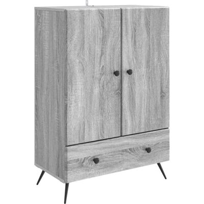VIDAXL Credenza Grigio Sonoma 66 X 34,5 X 95 Cm Legno Ingegnerizzato VIDAXL Credenza Grigio Sonoma 66 X 34,5 X 95 Cm Legno Ingegnerizzato