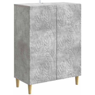 VIDAXL Credenza Grigio Cemento 66 X 34,5 X 90 Cm Legno VIDAXL Credenza Grigio Cemento 66 X 34,5 X 90 Cm Legno