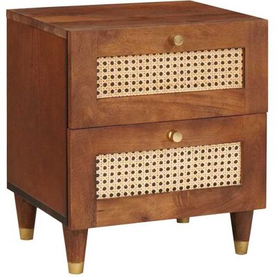 MAISON EXCLUSIVE - Armadio Da Notte Con Cassetto 2 Pcs Marrone 40 X 33,5 X 46 Cm MAISON EXCLUSIVE - Armadio Da Notte Con Cassetto 2 Pcs Marrone 40 X 33,5 X 46 Cm