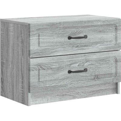 VIDAXL Armadio Da Notte Con Cassetto Grigio Sonoma 62 X 34,5 X VIDAXL Armadio Da Notte Con Cassetto Grigio Sonoma 62 X 34,5 X