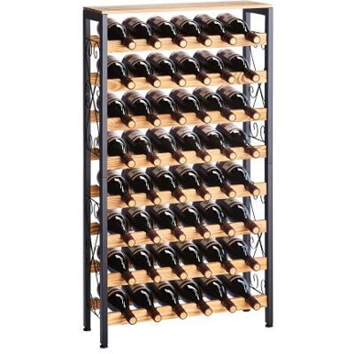 OEM Porta Bottiglie Da Pavimento Per 48 Bottiglie 8 Ripiani OEM Porta Bottiglie Da Pavimento Per 48 Bottiglie 8 Ripiani