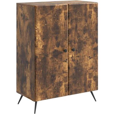 VIDAXL Credenza Rovere Fumo 66 X 34,5 X 90 Cm Legno Ingegnerizzato VIDAXL Credenza Rovere Fumo 66 X 34,5 X 90 Cm Legno Ingegnerizzato