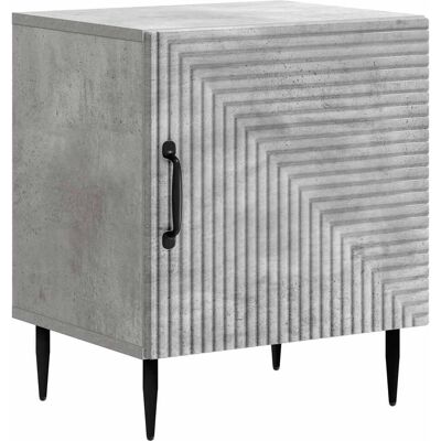VIDAXL Armadio Da Notte Grigio Cemento 43 X 34,5 X 50 Cm VIDAXL Armadio Da Notte Grigio Cemento 43 X 34,5 X 50 Cm