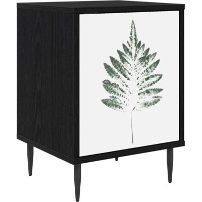 VIDAXL Armadio Da Notte Hanau Rovere Nero 36 X 33 X 51 Cm VIDAXL Armadio Da Notte Hanau Rovere Nero 36 X 33 X 51 Cm