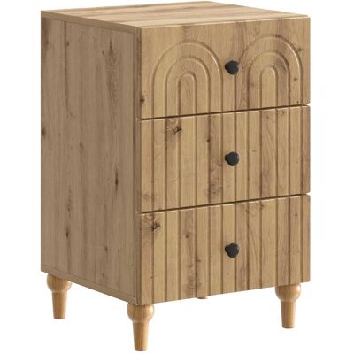 VIDAXL Armadio Da Notte Rovere Artigianale 43x 41 X 66,5 Cm VIDAXL Armadio Da Notte Rovere Artigianale 43x 41 X 66,5 Cm