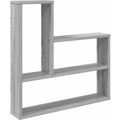 VIDAXL Scaffale Da Parete Sonoma Grigio 60 X 11 X 60 Cm VIDAXL Scaffale Da Parete Sonoma Grigio 60 X 11 X 60 Cm