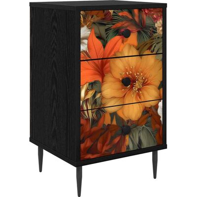 VIDAXL Armadio Da Notte Gennep Rovere Nero 36 X 33 X 61 Cm VIDAXL Armadio Da Notte Gennep Rovere Nero 36 X 33 X 61 Cm