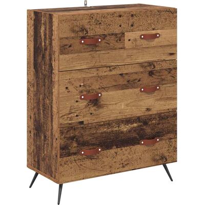 MAISON EXCLUSIVE - Cassettiera Con Cassetto Legno Vecchio 69,5 X 34 X 90 Cm MAISON EXCLUSIVE - Cassettiera Con Cassetto Legno Vecchio 69,5 X 34 X 90 Cm
