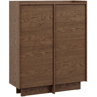 PETITS-MEUBLES Buffet 2 Ante Japandi Marrone Scuro 128cm PETITS-MEUBLES Buffet 2 Ante Japandi Marrone Scuro 128cm