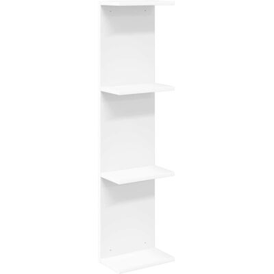 VIDAXL Scaffale Da Parete Bianco 22 X 15 X 100 Cm Legno Ingegnerizzato VIDAXL Scaffale Da Parete Bianco 22 X 15 X 100 Cm Legno Ingegnerizzato