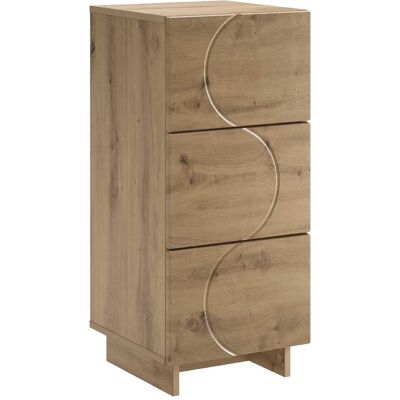 VIDAXL Credenza Rovere Artigianale 33,5 X 34,5 X 75 Cm VIDAXL Credenza Rovere Artigianale 33,5 X 34,5 X 75 Cm