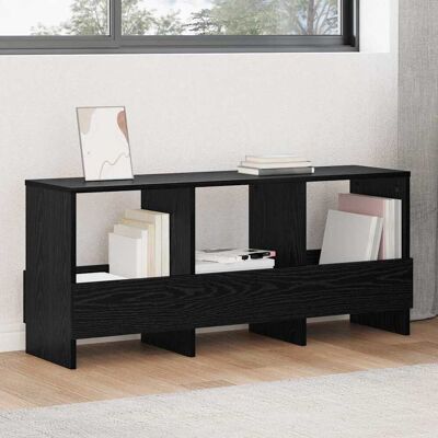 VIDAXL Scaffale Per Riviste Rovere Nero 102 X 30 X 45 Cm VIDAXL Scaffale Per Riviste Rovere Nero 102 X 30 X 45 Cm