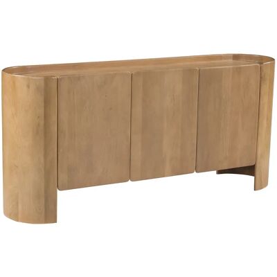 Unique Credenza 3 Ante In Legno Di Mango Naturale - Islara Unique Credenza 3 Ante In Legno Di Mango Naturale - Islara