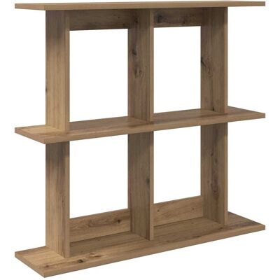 VIDAXL Scaffale Da Parete A Parete Rovere Artigianale 100 X 20 X 75 Cm VIDAXL Scaffale Da Parete A Parete Rovere Artigianale 100 X 20 X 75 Cm
