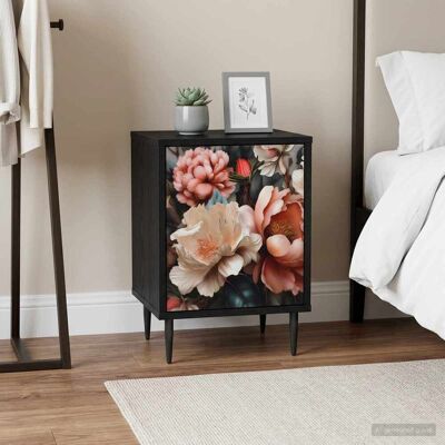 VIDAXL Armadio Da Notte Borne 2 Pz Rovere Nero 36 X 33 X 51 Cm VIDAXL Armadio Da Notte Borne 2 Pz Rovere Nero 36 X 33 X 51 Cm