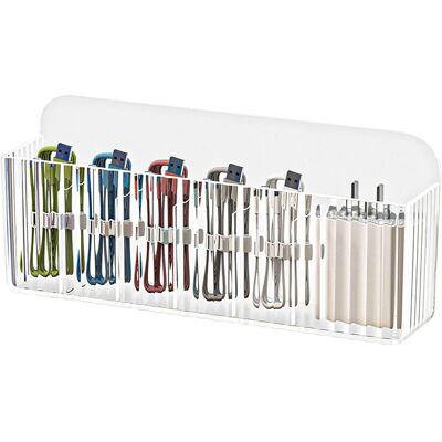 OEM Organizzatore Di Cavi, Scatola Portaoggetti A 6 Scomparti, Contenitore Per Caricabatterie, Custodia Di Ricarica Per Casa E Ufficio, Montaggio A Parete, Plastica Trasparente OEM Organizzatore Di Cavi, Scatola Portaoggetti A 6 Scomparti, Contenitore Per Caricabatterie, Custodia Di Ricarica Per Casa E Ufficio, Montaggio A Parete, Plastica Trasparente