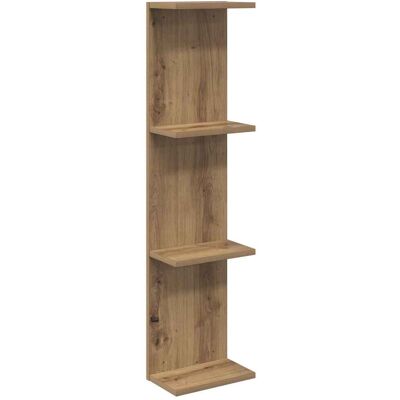 VIDAXL Scaffale Da Parete Rovere Artigianale 22 X 15 X 100 Cm VIDAXL Scaffale Da Parete Rovere Artigianale 22 X 15 X 100 Cm