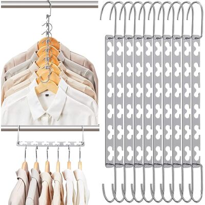 OEM 10 Grucce Magiche Salvaspazio, Diverse Grucce Salvaspazio Per Pantaloni E Giacche, Grucce Salvaspazio Per L'Armadio OEM 10 Grucce Magiche Salvaspazio, Diverse Grucce Salvaspazio Per Pantaloni E Giacche, Grucce Salvaspazio Per L'Armadio