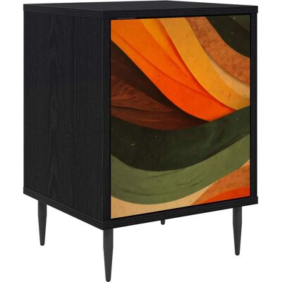 VIDAXL Armadio Da Notte Bonn Rovere Nero 36 X 33 X 51 Cm VIDAXL Armadio Da Notte Bonn Rovere Nero 36 X 33 X 51 Cm