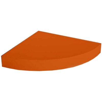 BAKAJI Mensola Parete Angolare Scaffale Ripiano Ad Angolo In Legno Mdf Arancione 24x4cm BAKAJI Mensola Parete Angolare Scaffale Ripiano Ad Angolo In Legno Mdf Arancione 24x4cm