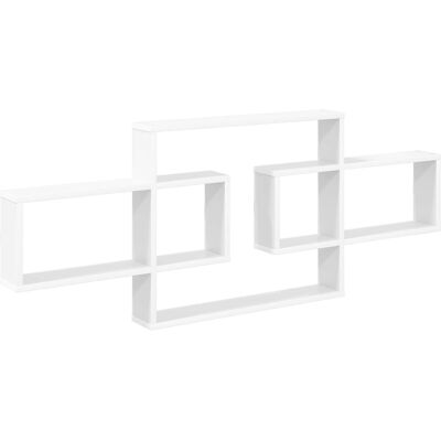 VIDAXL Scaffale Da Parete Bianco 130 X 10 X 50 Cm Legno Ingegnerizzato VIDAXL Scaffale Da Parete Bianco 130 X 10 X 50 Cm Legno Ingegnerizzato