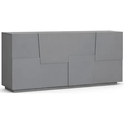 TOPQUALITY FURNITURE Credenza 4 Ante Antracite Opaco Madia 2 Ripiani Soggiorno Moderno TOPQUALITY FURNITURE Credenza 4 Ante Antracite Opaco Madia 2 Ripiani Soggiorno Moderno