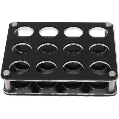 VISTRECK Espositore Per Bottiglie Di Vino In Acrilico, Supporto Decorativo Antiurto Per Casa E Bar, Con 12 Scomparti Per Bottiglie Di Vetro Da 3x4 Pollici. VISTRECK Espositore Per Bottiglie Di Vino In Acrilico, Supporto Decorativo Antiurto Per Casa E Bar, Con 12 Scomparti Per Bottiglie Di Vetro Da 3x4 Pollici.