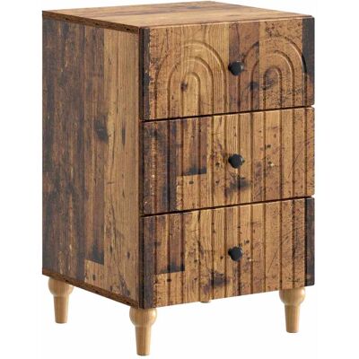 VIDAXL Armadio Da Notte Con Cassetto Legno Antico 43x 41 X 66,5 VIDAXL Armadio Da Notte Con Cassetto Legno Antico 43x 41 X 66,5