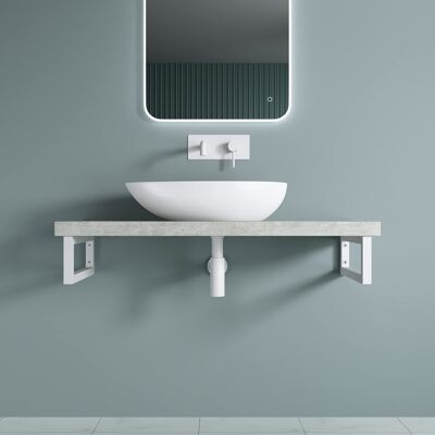 DOPORRO - WH01 - Bianco - 30 cm - Mensola a parete DOPORRO - WH01 - Bianco - 30 cm - Mensola a parete