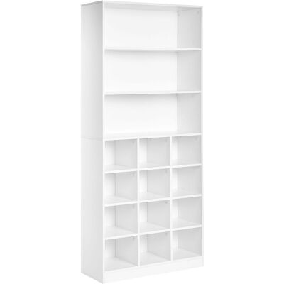 BELIANI Armadio Porta Scarpe Scomparti Per Scarpe Bianco Lajamanu BELIANI Armadio Porta Scarpe Scomparti Per Scarpe Bianco Lajamanu
