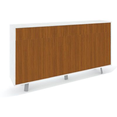 GIORDANOSHOP Mobile Soggiorno Madia 3 Ante 3 Cassetti 164x41x92 Cm Ossido Bianco E Rovere Dogato GIORDANOSHOP Mobile Soggiorno Madia 3 Ante 3 Cassetti 164x41x92 Cm Ossido Bianco E Rovere Dogato
