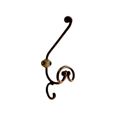 METAL STYLE Appendiabiti In Ottone Antichizzato Alto Mm. 205 METAL STYLE Appendiabiti In Ottone Antichizzato Alto Mm. 205
