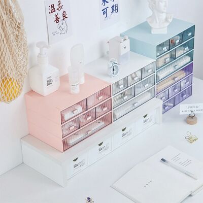 Infinite Organizzatore Da Scrivania A Cassetti - Cassetti Modulari Fai-da-te In Plastica Impermeabile - Scatola Portaoggetti Impilabile A Righe Rosa - Set Di 1 Cassetto Infinite Organizzatore Da Scrivania A Cassetti - Cassetti Modulari Fai-da-te In Plastica Impermeabile - Scatola Portaoggetti Impilabile A Righe Rosa - Set Di 1 Cassetto