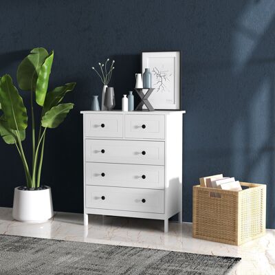 PZCC Cassettiera A 5 Cassetti, Ideale Per Camera Da Letto, Soggiorno, Ufficio, Studio, Stile Moderno, 74x40x91 Cm PZCC Cassettiera A 5 Cassetti, Ideale Per Camera Da Letto, Soggiorno, Ufficio, Studio, Stile Moderno, 74x40x91 Cm