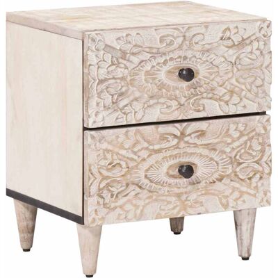 VIDAXL Armadio Da Notte Con Cassetto Bianco 40 X 33,5 X 46 Cm VIDAXL Armadio Da Notte Con Cassetto Bianco 40 X 33,5 X 46 Cm