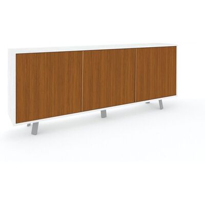 GIORDANOSHOP Mobile Soggiorno Madia 3 Ante 177x41x74 Cm Ossido Bianco E Rovere Dogato GIORDANOSHOP Mobile Soggiorno Madia 3 Ante 177x41x74 Cm Ossido Bianco E Rovere Dogato