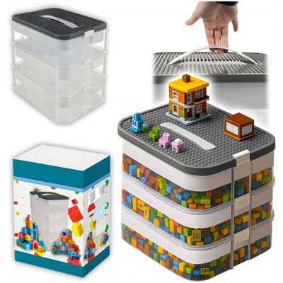 OEM Kruzzel 25757 Scatola A 3 Livelli Con Blocchi, 22 Litri OEM Kruzzel 25757 Scatola A 3 Livelli Con Blocchi, 22 Litri