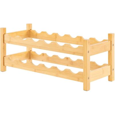 NORTHIX Portabottiglie In Bambu Per 12 Bottiglie Supporto A 2 Livelli 216311255 NORTHIX Portabottiglie In Bambu Per 12 Bottiglie Supporto A 2 Livelli 216311255