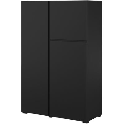 PETITS-MEUBLES Buffet 3 Ante Maxis Nero 139cm PETITS-MEUBLES Buffet 3 Ante Maxis Nero 139cm