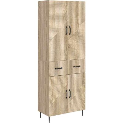 VIDAXL Set Di Armadi 2 Pz Rovere Sonoma Legno Ingegnerizzato VIDAXL Set Di Armadi 2 Pz Rovere Sonoma Legno Ingegnerizzato