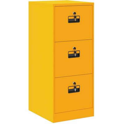 VIDAXL Armadio Per File Con Cassetto Giallo Senape 44 X 50 X 106.5 Cm VIDAXL Armadio Per File Con Cassetto Giallo Senape 44 X 50 X 106.5 Cm