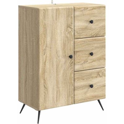 VIDAXL Credenza Rovere Sonoma 66 X 34,5 X 90 Cm Legno VIDAXL Credenza Rovere Sonoma 66 X 34,5 X 90 Cm Legno