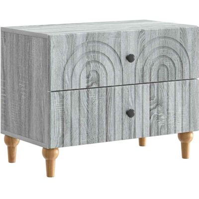 VIDAXL Armadio Da Notte Con Cassetto Grigio Sonoma 62 X 34,5 X 48 VIDAXL Armadio Da Notte Con Cassetto Grigio Sonoma 62 X 34,5 X 48