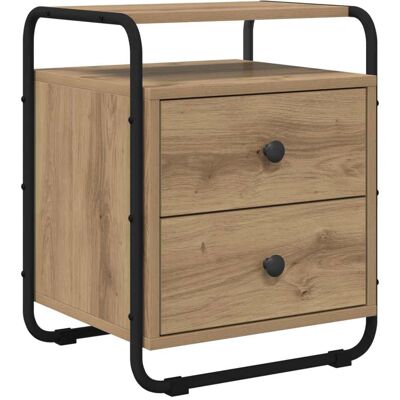 VIDAXL Armadio Da Notte Rovere Artigianale Legno Ingegnerizzato VIDAXL Armadio Da Notte Rovere Artigianale Legno Ingegnerizzato