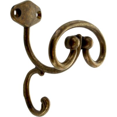 METAL STYLE Appendiabiti Anticato.43007 Mm.106 Ottone - 6 Bl METAL STYLE Appendiabiti Anticato.43007 Mm.106 Ottone - 6 Bl