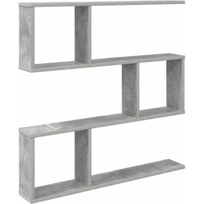 VIDAXL Scaffale Da Parete Grigio Cemento 80 X 12 X 79,5 Cm VIDAXL Scaffale Da Parete Grigio Cemento 80 X 12 X 79,5 Cm