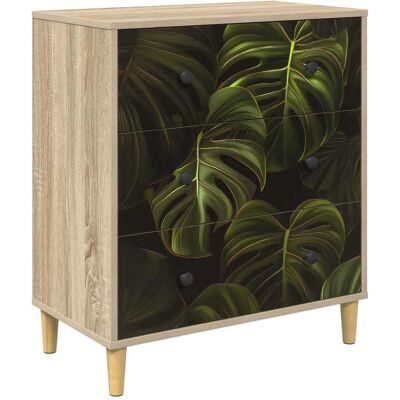 VIDAXL Cassettiera Elburg Stampa Foglia Di Palma 66 X 36,5 X 75 Cm VIDAXL Cassettiera Elburg Stampa Foglia Di Palma 66 X 36,5 X 75 Cm